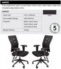 AM100 Chair Range And Specifications